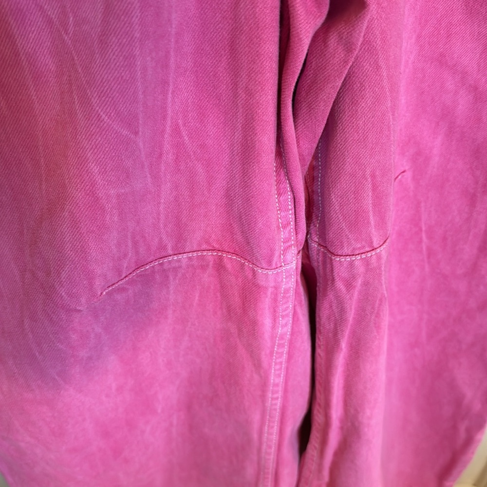 Free People Hot Pink Utility Jumpsuit - Picture 9 of 16
